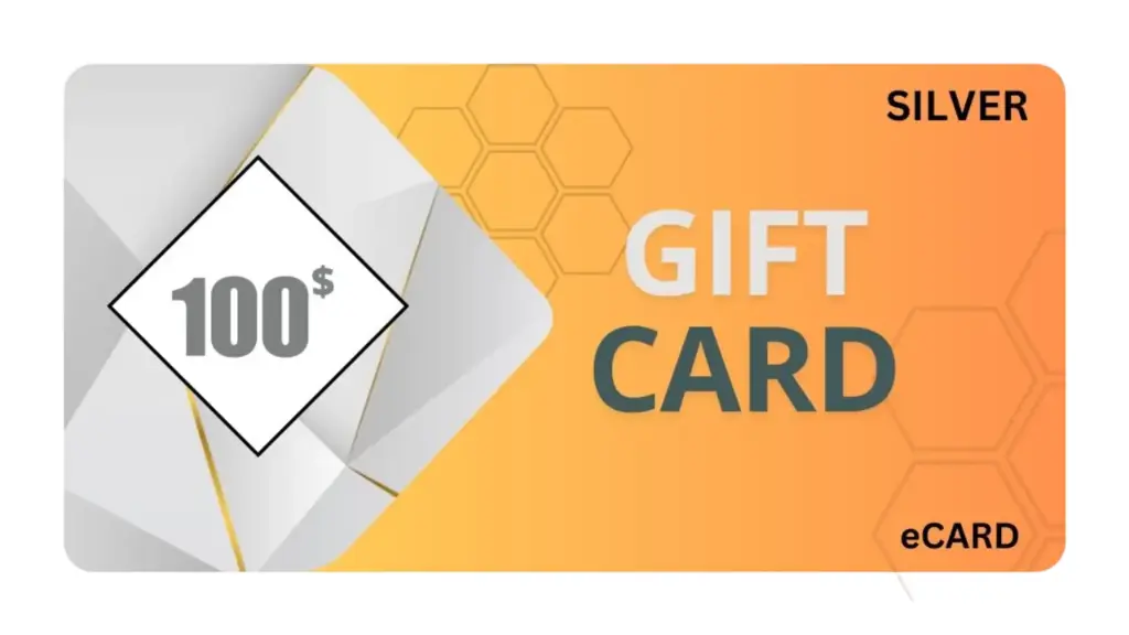 Silver Gift Card : Merry Christmas