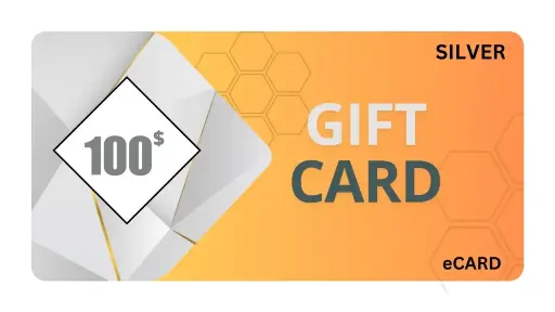 Silver Gift Card : Merry Christmas